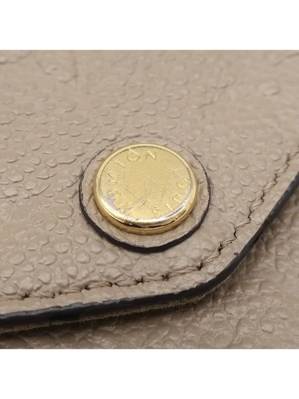 Louis Vuitton Chain Wallet Pochette Felicie Monogram Empreinte Tourterelle Gold